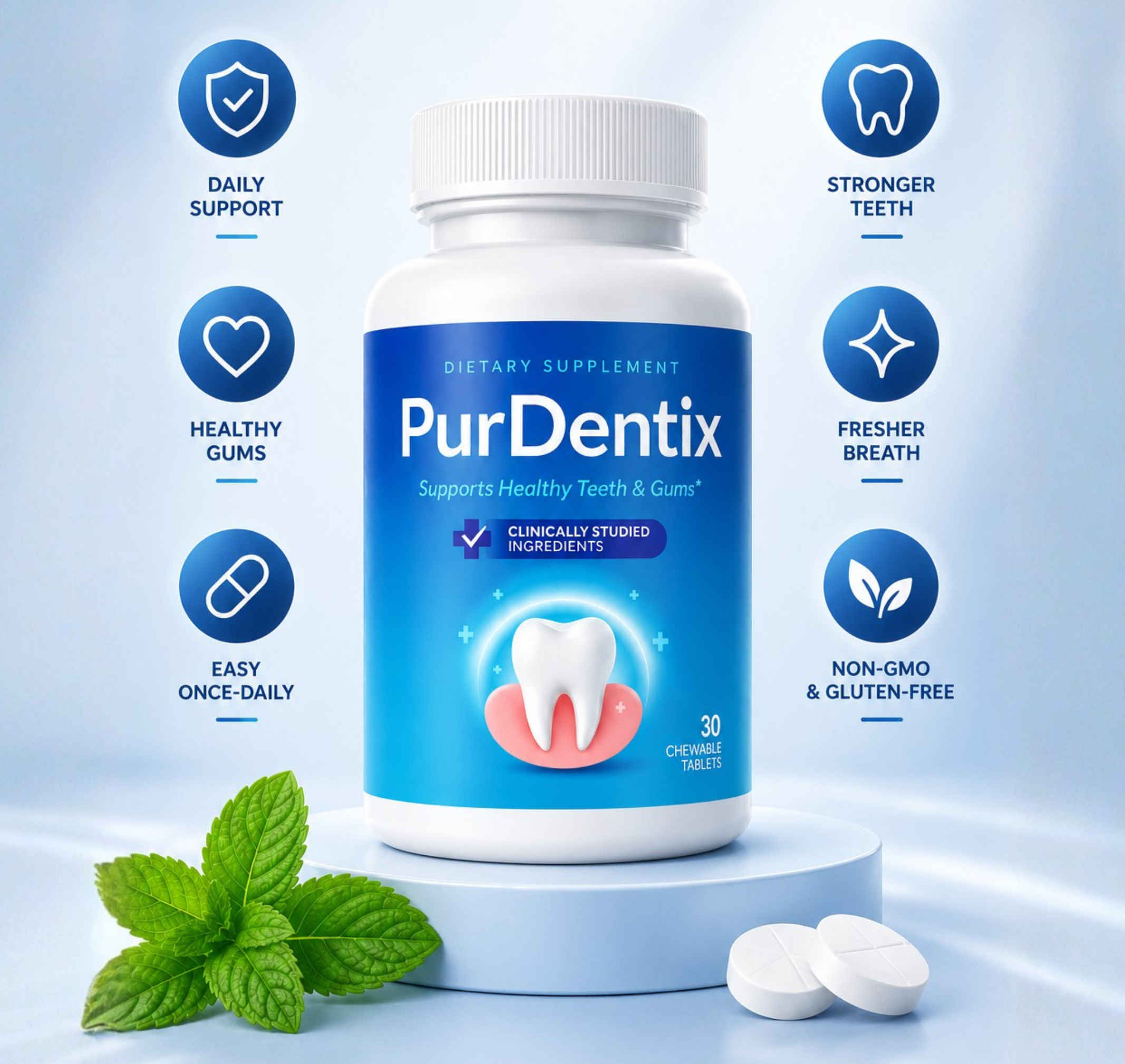 PurDentix supplement bottle closeup